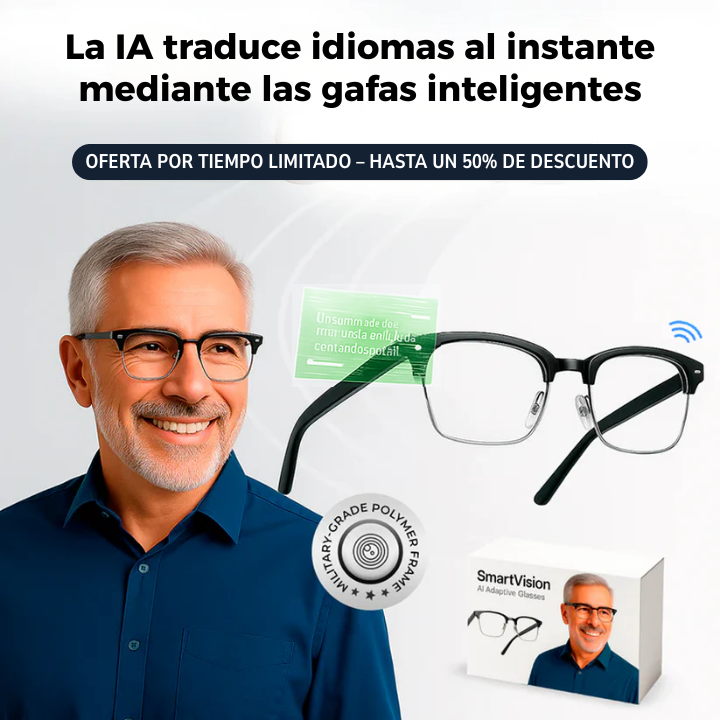 SmartVision™ Gafas Adaptativas con INTELIGENCIA ARTIFICIAL