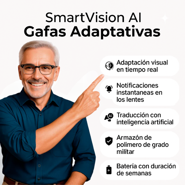 SmartVision™ Gafas Adaptativas con INTELIGENCIA ARTIFICIAL