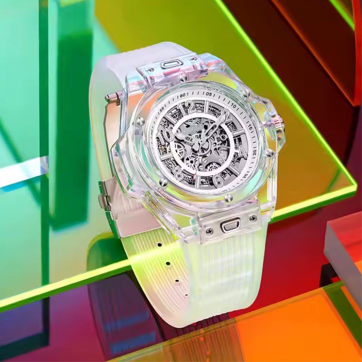 Reloj Automático Transparente