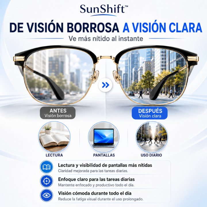 SunShift™ Gafas de Lectura Fotocromáticas Adaptativas
