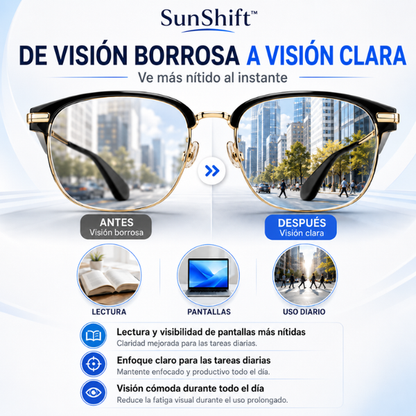 SunShift™ Gafas de Lectura Fotocromáticas Adaptativas