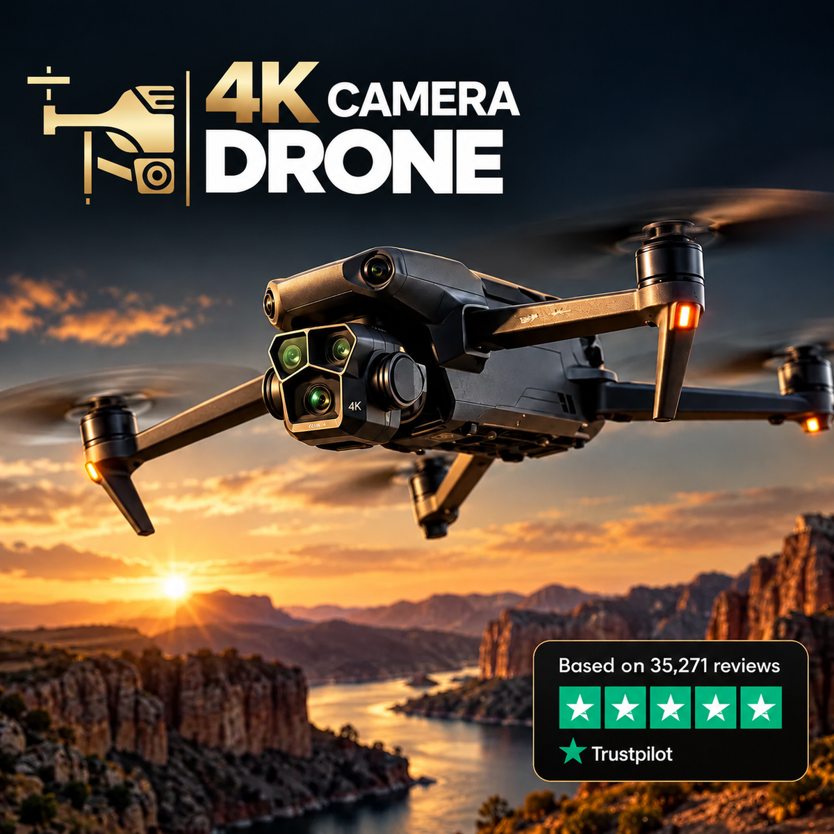Aervix™ 4K Camera Drone