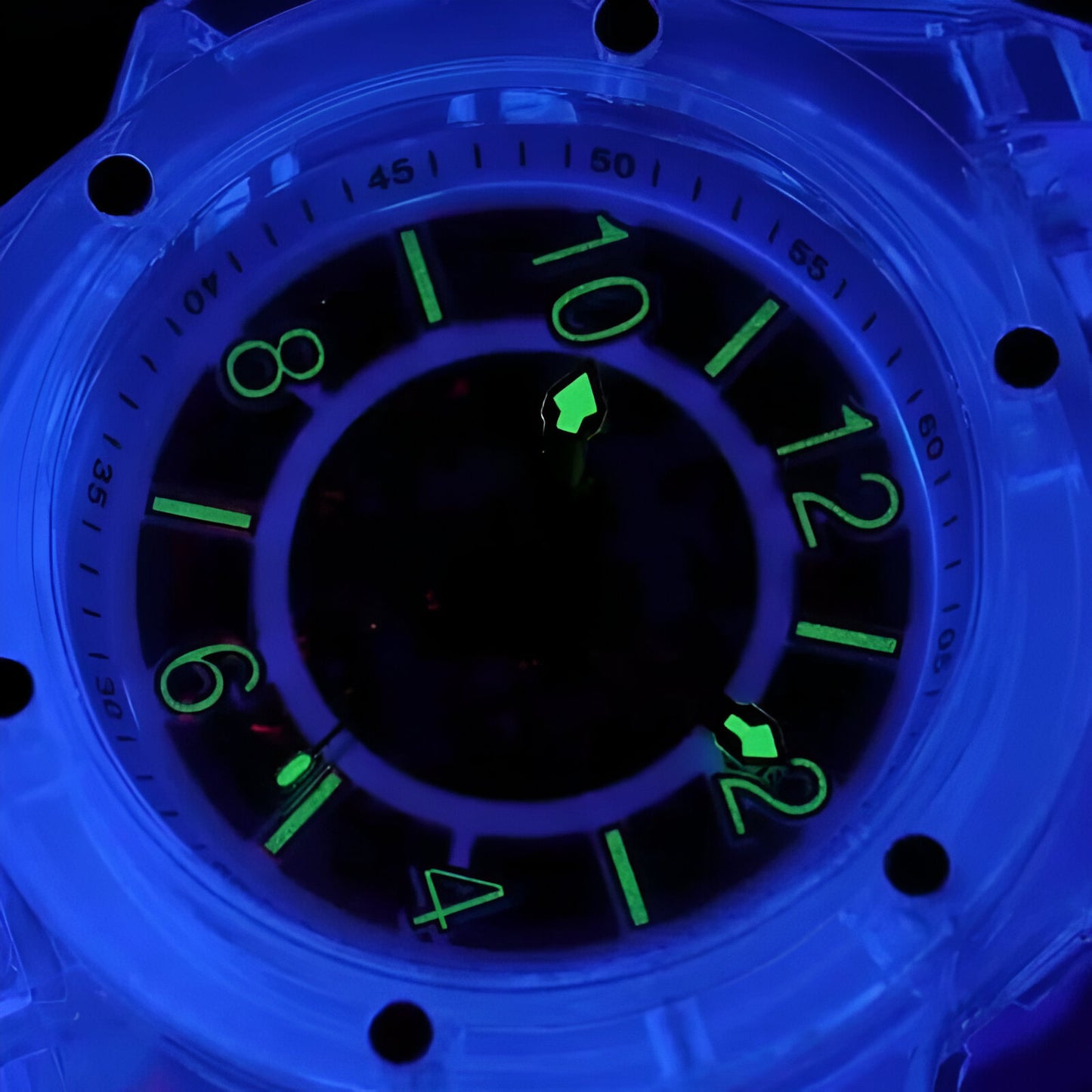 Reloj Automático Transparente