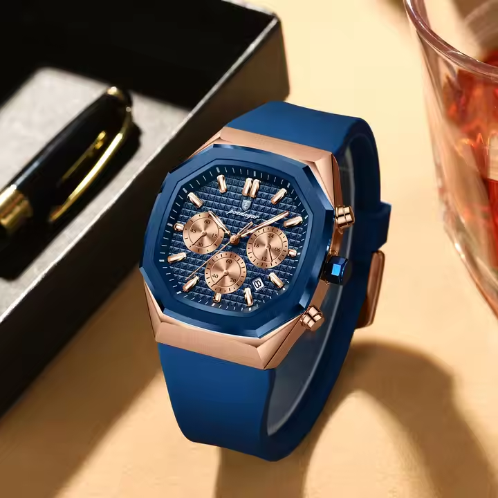 Reloj Octogonal de Negocios