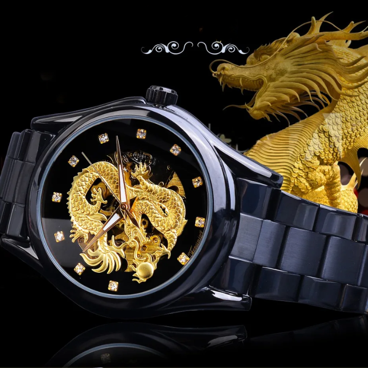 Reloj Dragón Dorado