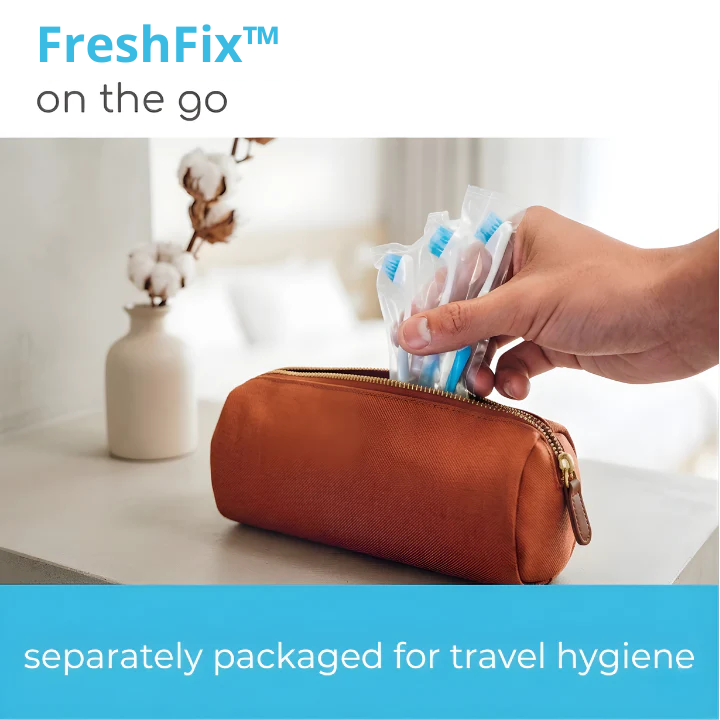 FreshFix™ Cuidado Bucal Instantáneo 5 en 1: Frescura en cualquier momento y lugar.