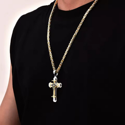 Collar Cruz Latina de la Trinidad Cristiana - Multicapa