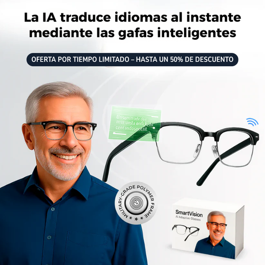 SmartVision™ Gafas Adaptativas con INTELIGENCIA ARTIFICIAL