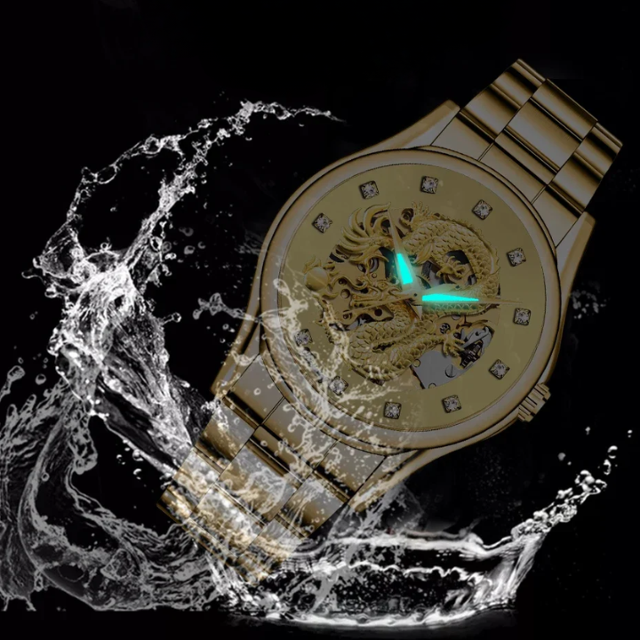 Reloj Dragón Dorado
